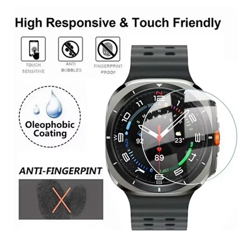 Samsung Galaxy Watch 7 40mm 44mm Ultra 47mm Watch7用傷防止カバー ソフトフィルム PMMAスクリーンプロテクター 強化ガラス