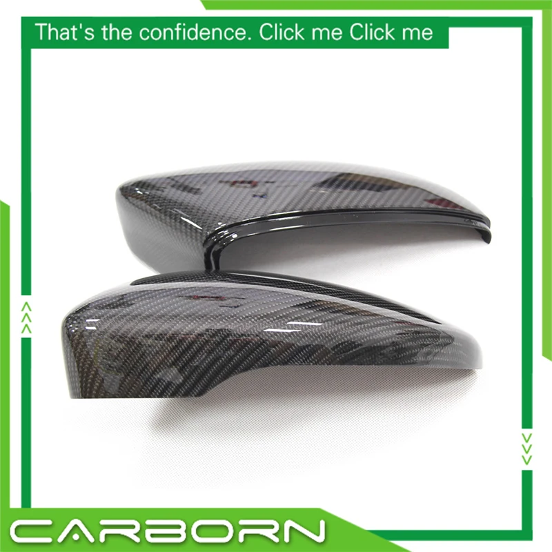 Carbon Fiber Mirror Cover For Volkswagen Passat CC Scirocco  Beetles EOS Jetta Bora 2010-2016 1:1 Replacement Style