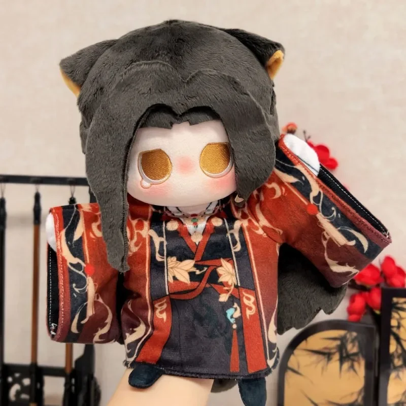 

20cm Anime Game Ashes Of The Kingdom Sun Ce Liu Bian Kawaii Cosplay Hand Puppet Plush Stuffed Doll Movable Soft Plushie Toy Gift