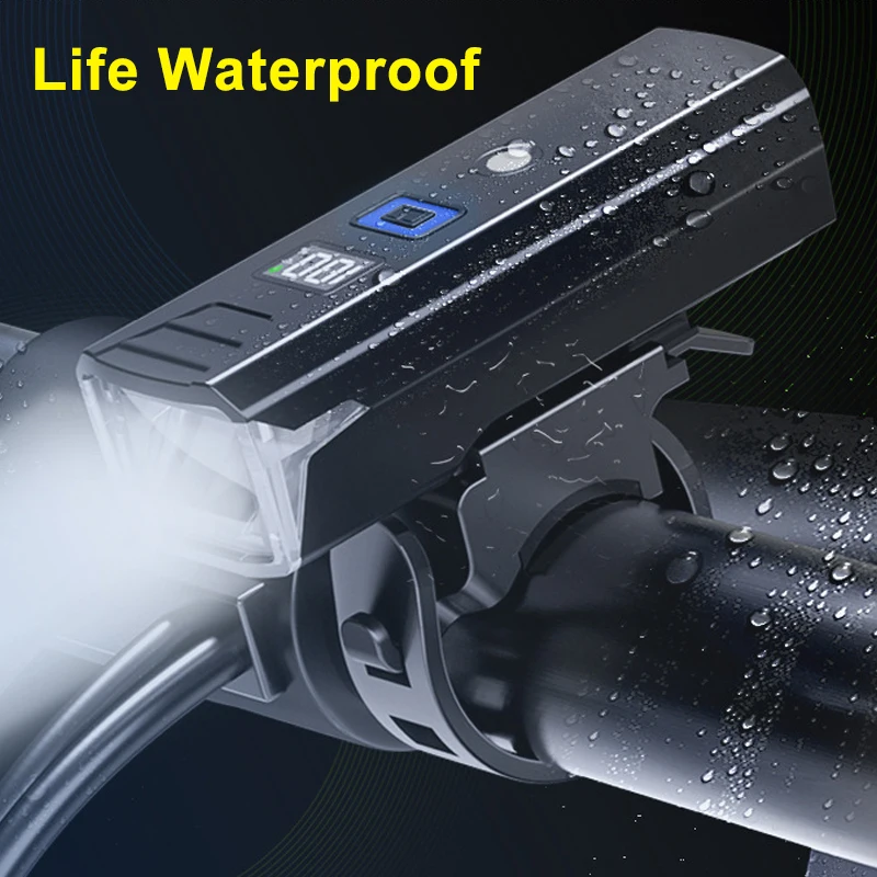 مصباح دراجة قابل لإعادة الشحن، مصابيح أمامية فائقة السطوع للدراجة مقاومة للماء لركوب الدراجات وركوب الخيل #5