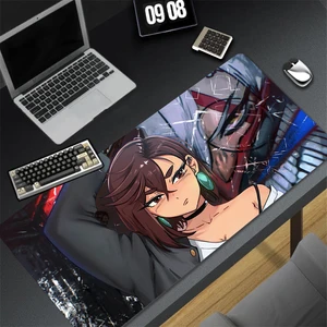 Mouse Pad PC Ayase Momo Takakura Ken Seiko Keyboard Teppich tragbarer Anime Dandadan xxl Schwarz -Weiß -Tischteppich Manga 8 Hauptverkaufs -Momo -Teppiche - №6