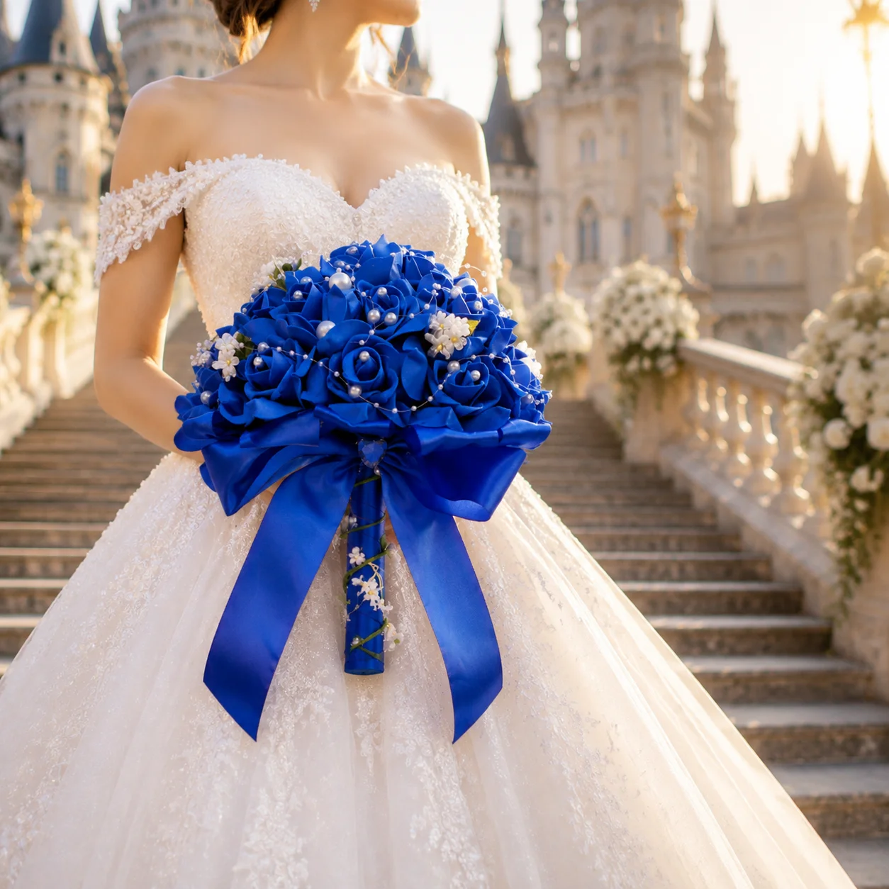 Simple Commuting Style Wedding with a Low-Key Atmosphere and Realistic Flowers