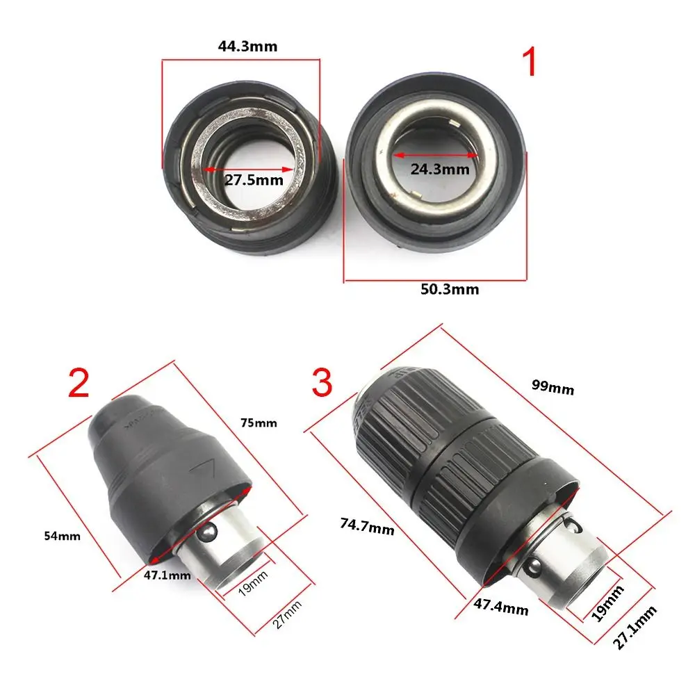 SDS Drill chuck Replace For BOSCH GBH2-26DFR GBH 2-26 DFR GBH2-26 GBH 4-32 DFR GBH3-28 36V GBH36VF Power Tool Accessories