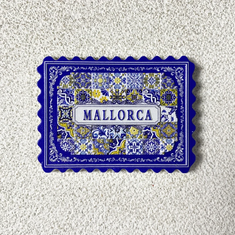 Mallorca turismo recuerdo 3d decoraciones creativas 3D azulejo creativo imanes magnéticos para refrigerador