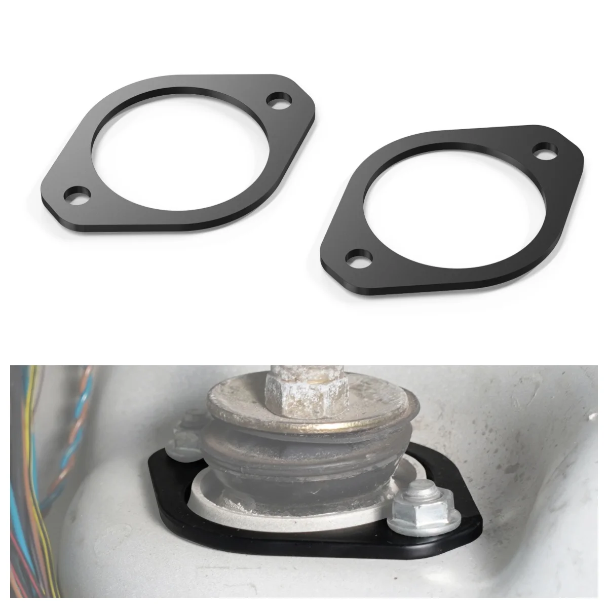 

Rear Strut Tower Shock Mount Reinforcement Set For E46 E36 M3 323i 325i 328i E30 Z4 E86 Z3 E36/8 Replaces 33526772864