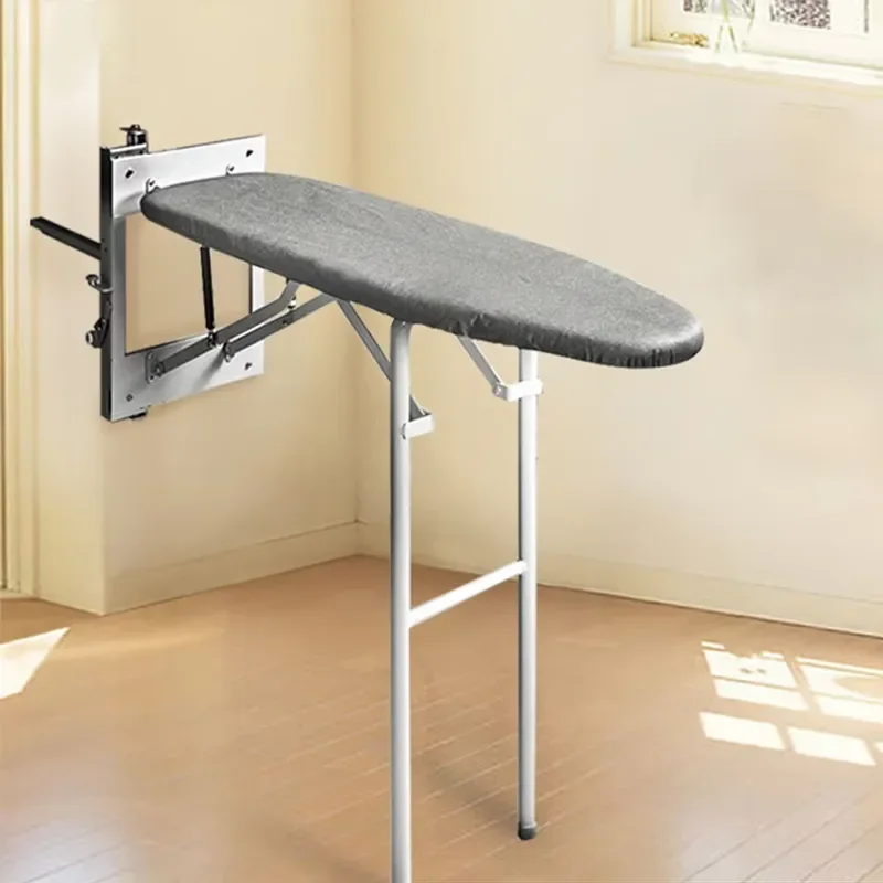 Adjustable Height Ironing Board with Mesh Surface and Soft Damper Professional Cabinet Style Steamer Stand for Home Laundry