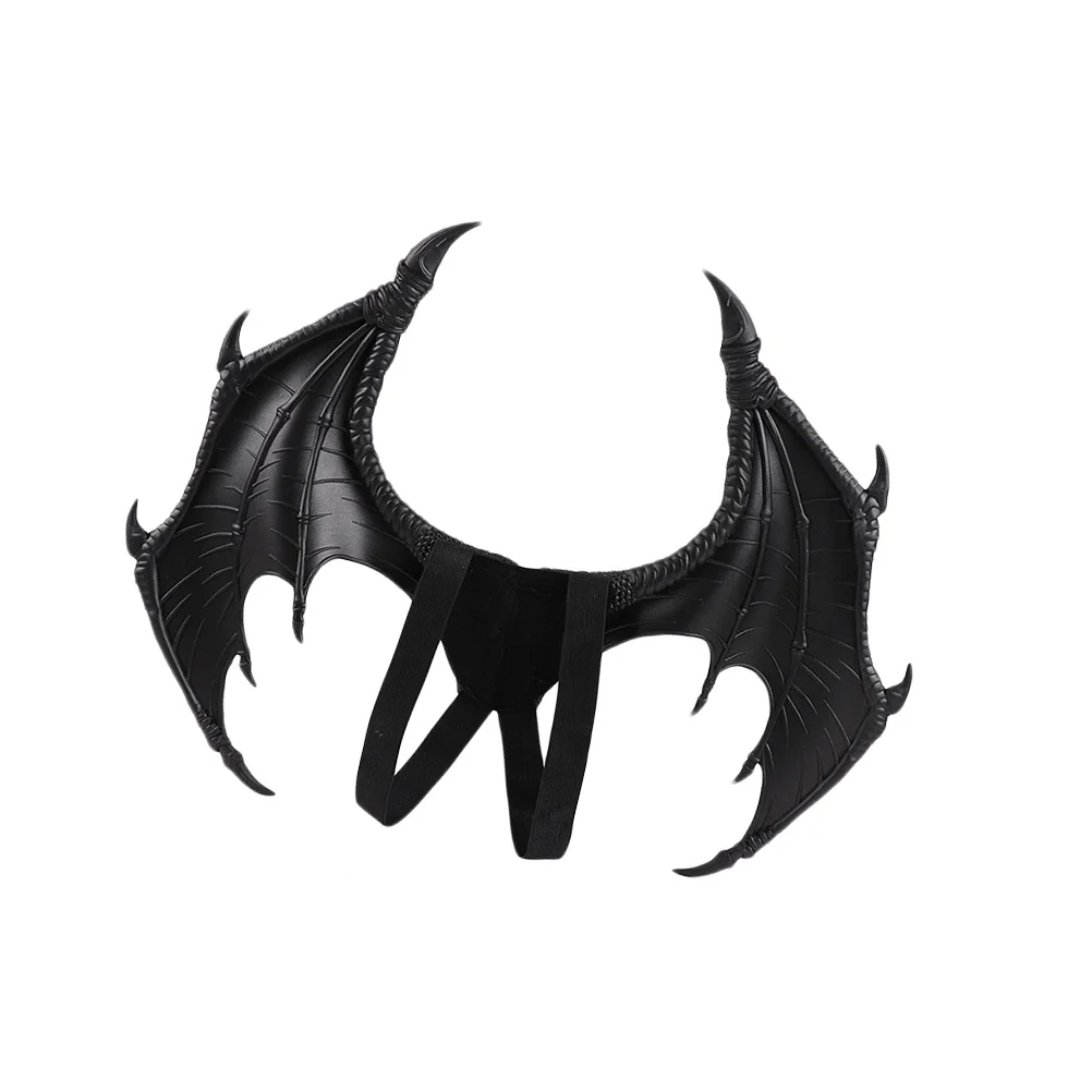 

Pu Flying Costume Lightweight Devil Wing Cosplay Party Carnival Masquerade Wings Costume Photo Prop Black