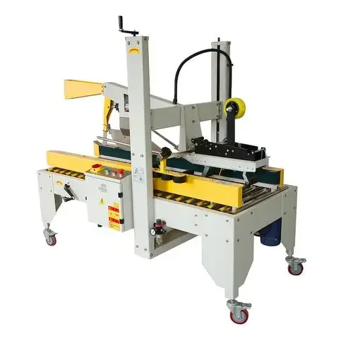

Two sides belt driven carton sealer Box taping sealing machine pack machine price