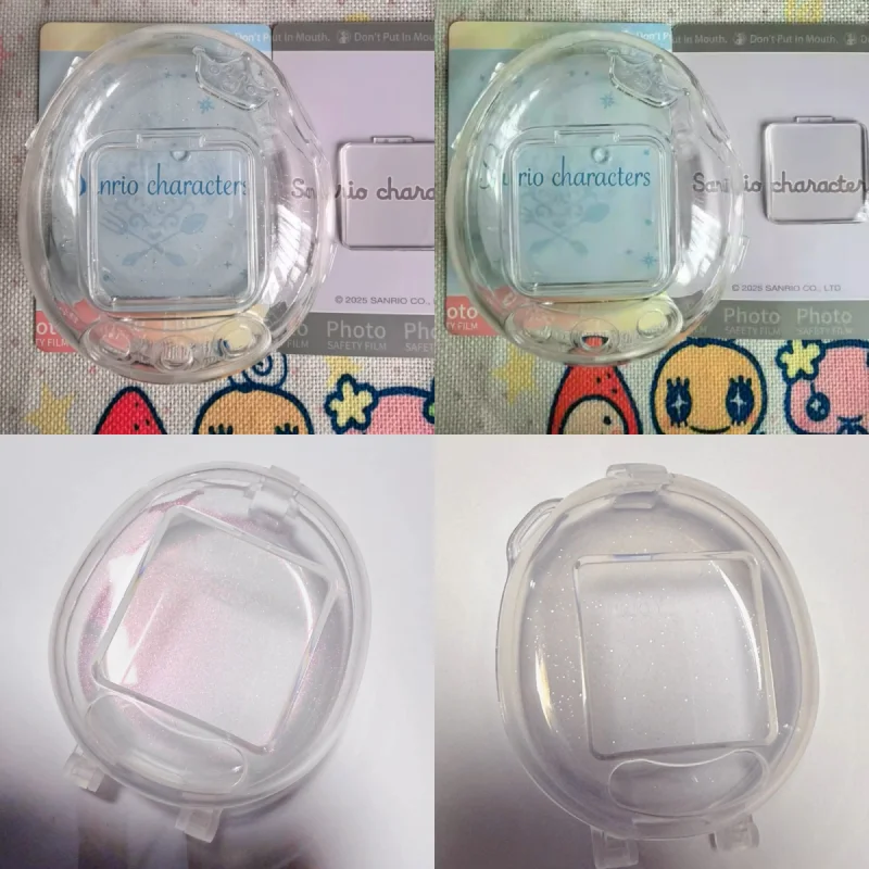 

For Tamagotchi Uni Paradise Transparent Hard Cover Pink Protective Fully Transparent Shine Cover Girl Toy Accessory No Machine