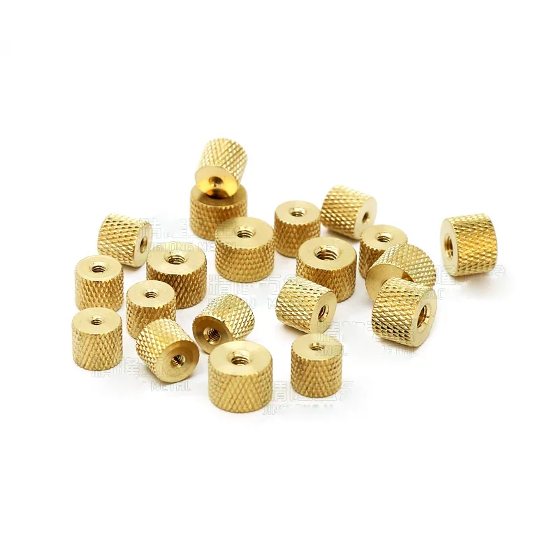 10pcs M2 M2.5 M3 M4 brass pineapple grain knurled round nut modification hand screw nuts