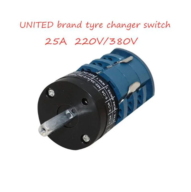 

25A 220/380V Forward Reverse Switch for Car Tire Changer Machine Replacement Part Turn Table Pedal Motor Switch 1PC