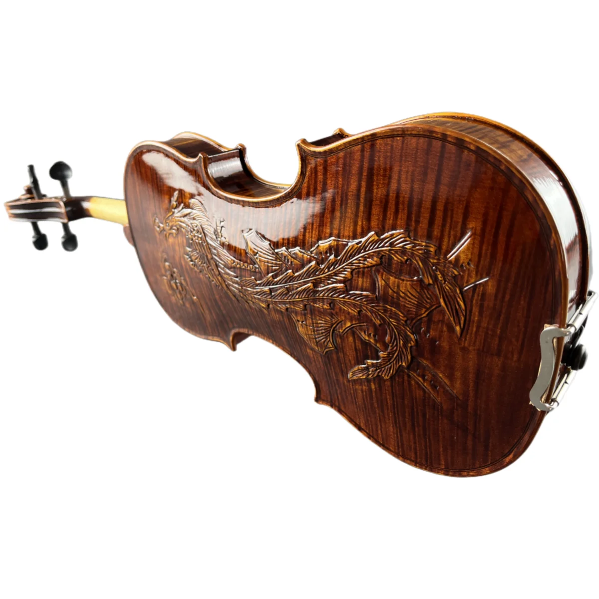 4/4 Pure handmade carving art carving Phoenix pattern violin Tiger pattern violin performance grading collection