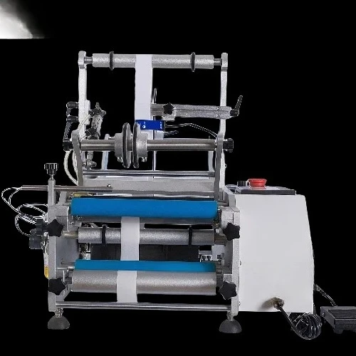 2025 - Paper label pasting machine, suitable for glass, wine, round bottle, and flat bottle packaging and cutting equipment.