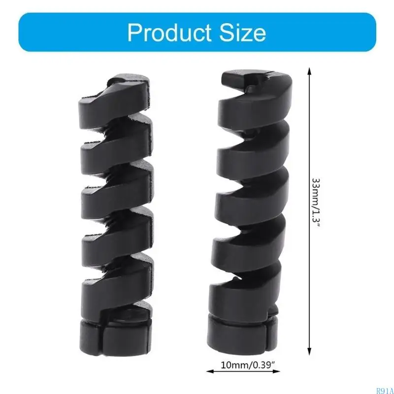 R91A 2x Schutzabdeckungskabelschutz für die Hülle für Smartphone USB -Ladekabel Kabel Telefonzubehördatenlinie SLE