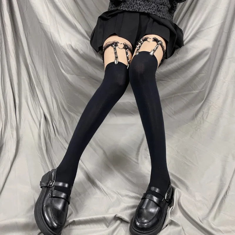 Anello per coscia con faccia di gatto, anello per gamba, fibbia antiscivolo regolabile, clip per calzino, clip per reggicalze, anello elastico per coscia