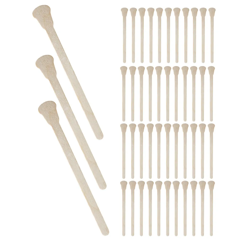 100Pcs Gentle Wooden Disposable Wax Sticks Hair Removal Tools Eyebrow Wax Applicator Facial Threading Spatula Makeup Beauty Kit view 2