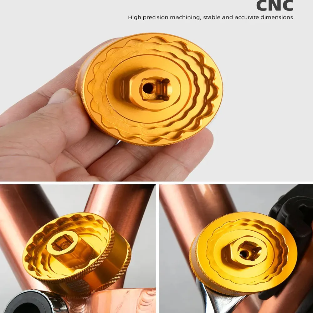 This is a five-in-one tool for disassembling and installing the mountain bike with an integrated thread BB middle shaft sleeve (