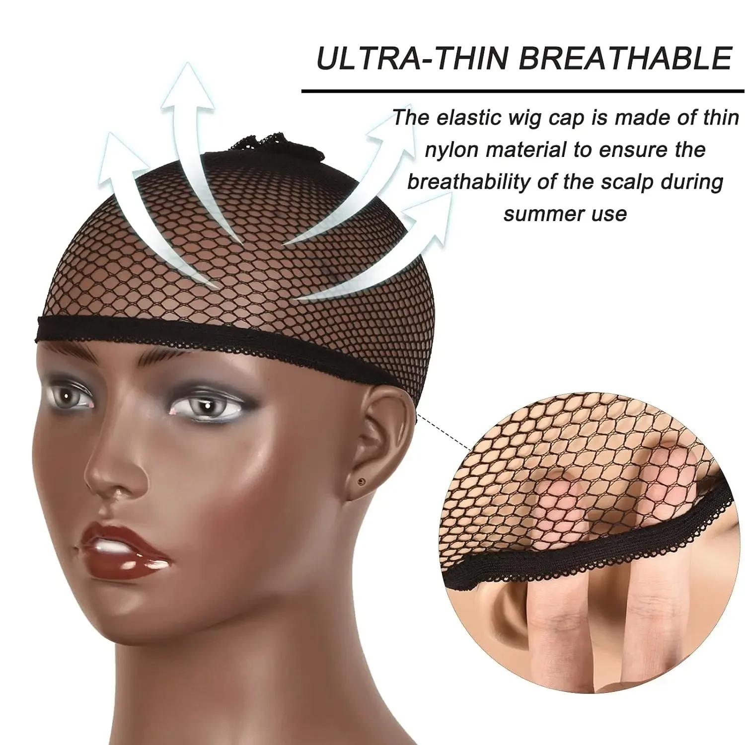 20pcs High Quality Wig Mesh With Elasticity, These Fashionable Women's Mesh Caps Are Designed for Open Synthetic Wigs