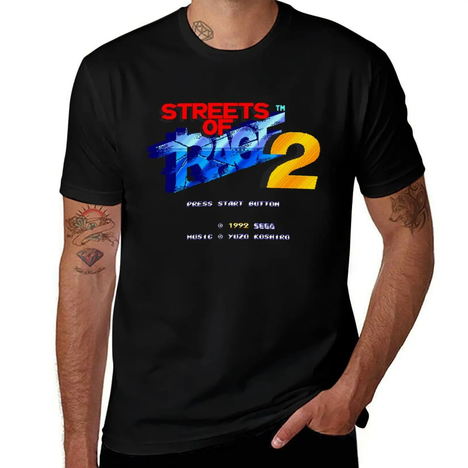 

Vintage Retro Streets Of Rage 2 Gifts T-Shirt croswit shirt man blanks mens clothing