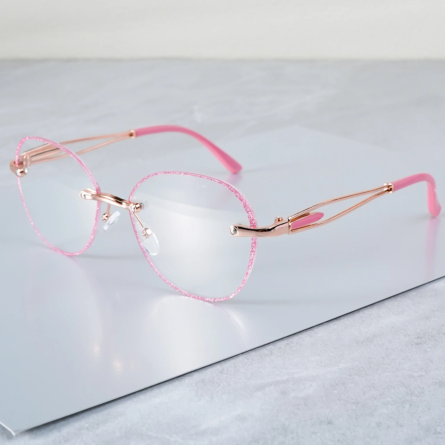 Ovale Retro-Lesebrille für Männer und Frauen – +1,00 bis +4,00 Vergrößerung, Büro- und Computergebrauch, trendige Lesebrille – Detail 10
