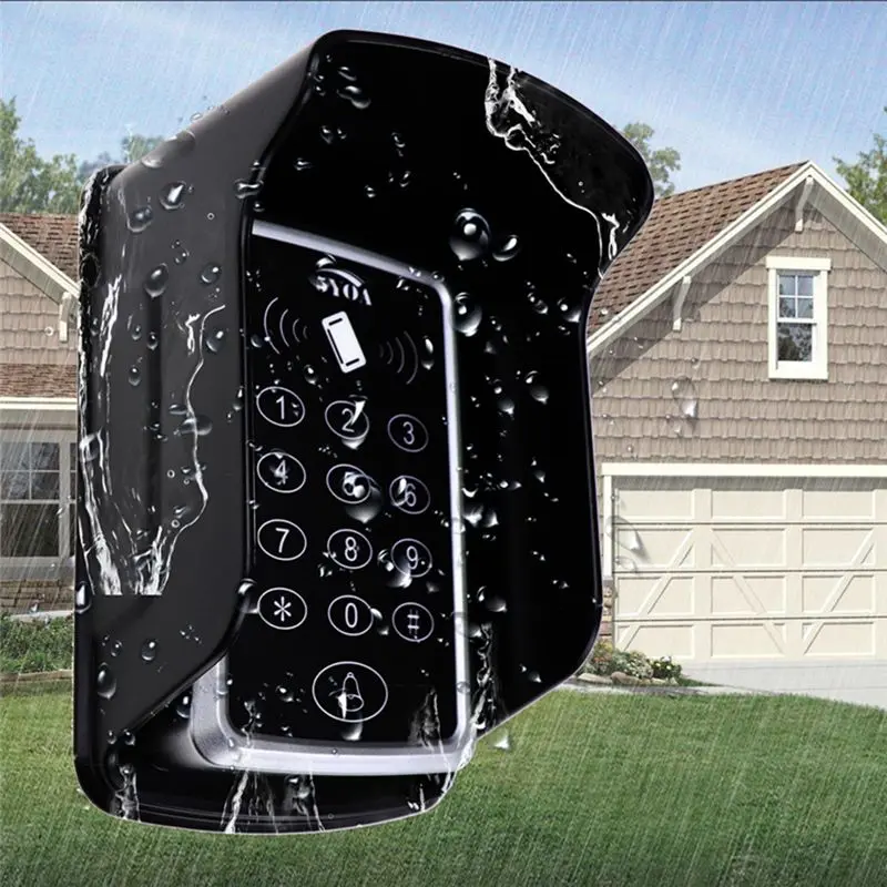 ABZZ-EM4100 TK4100 RFID Keypad Access Control System Waterproof Outdoor Cover Keyfobs Door Opener For LOCK Keyboard