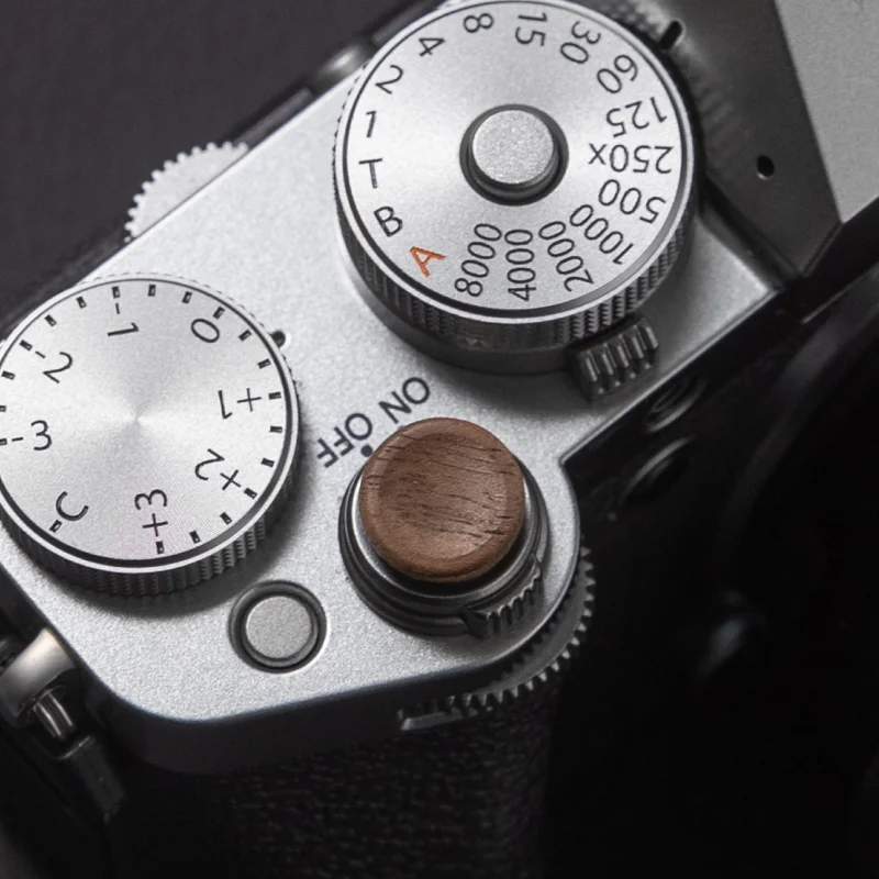 

Desert Ironwood Camera Shutter Button for Fujifilm XM5 XT5 X100V XH2 XS20 XE4 Xhalf XPro3 X100VI XT30 XT50 Soft Release Button