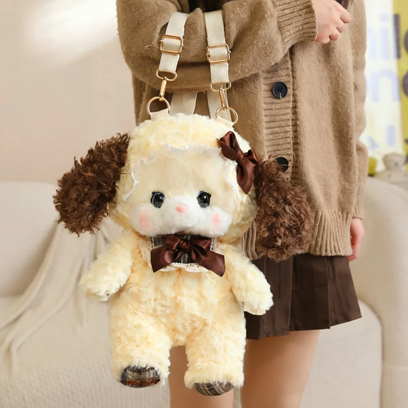 Konijn Vos Hond Beer Knuffeldier Tas Meisje Cadeau Kerst Verjaardagscadeau Schattige Prinses Pluche Rugzak Tas Pop Cartoon Dierenspeelgoed