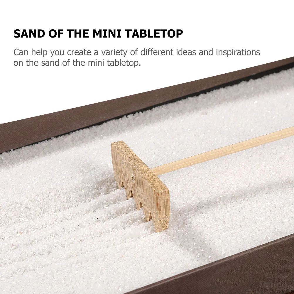 4 Piezas de Mini Rastrillos para Arena, Herramientas de Alisado para Manualidades, Accesorios Decorativos para Mesa de Arena, Kit de Diseño de Micropaisajes para Relajación en el Escritorio