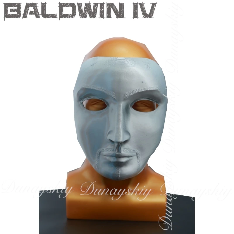 قناع الهالوين Baldwin IV قناع تنكري مضحك وجه أقنعة نمط لامعة وطباعة ثلاثية الأبعاد أزياء تنكرية فردية