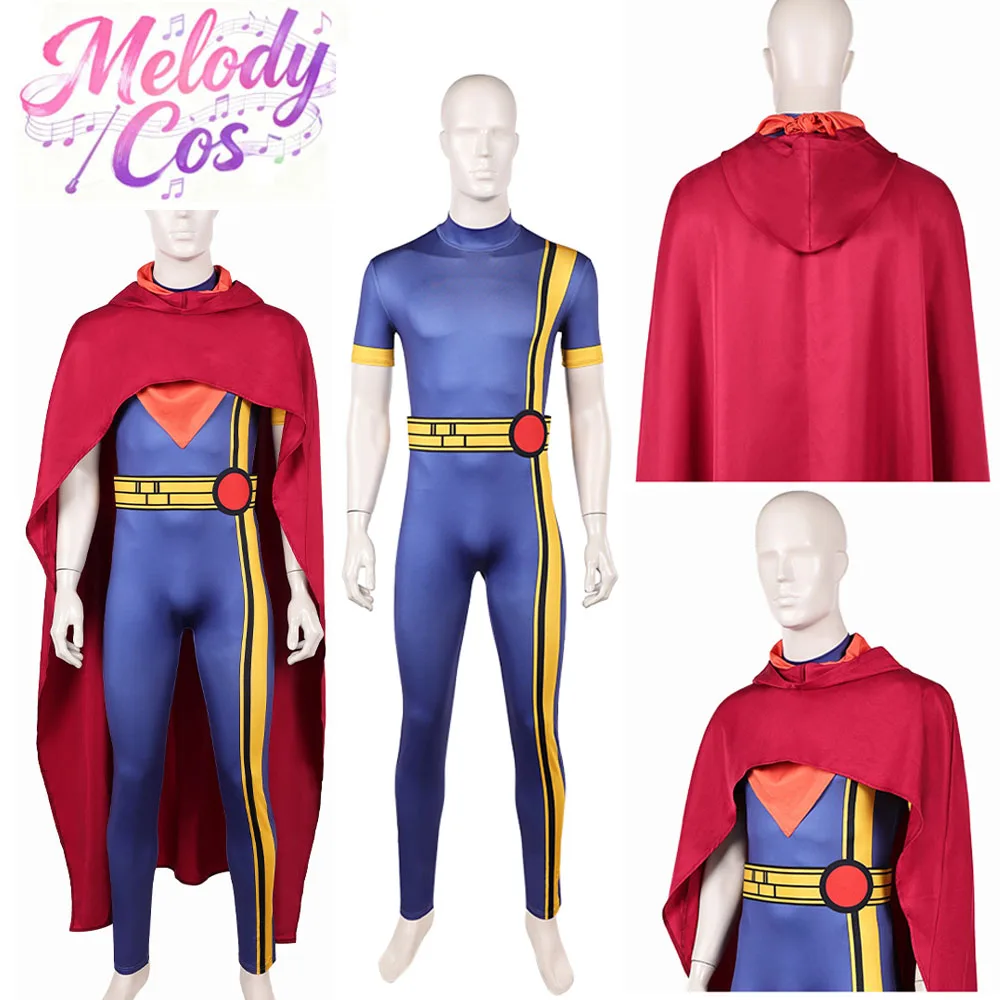 Disfraz de Obispo Lucas para Cosplay, Película X 97, Traje de Juego de Rol para Hombres Adultos, Mono, Capa, Cinturón, Disfraces para Halloween, Carnaval, Fiesta