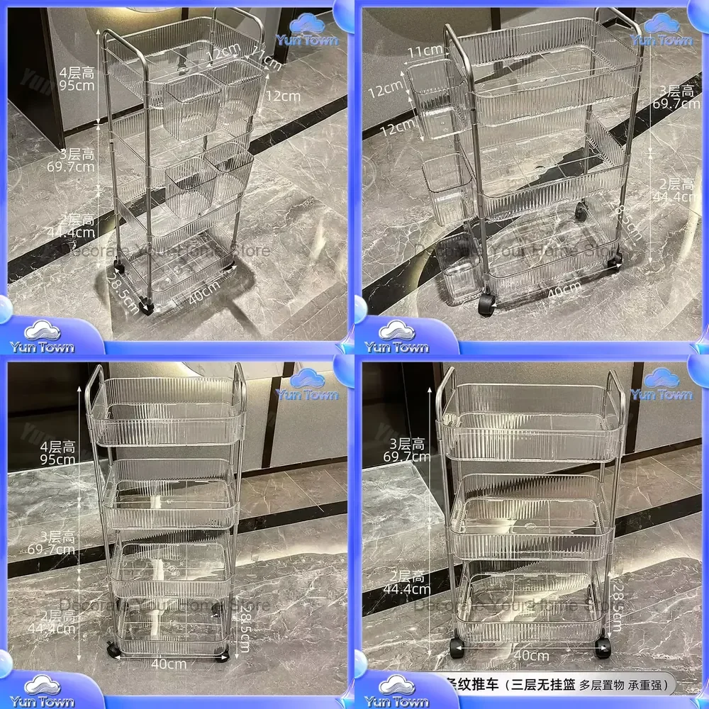 for Storage Hairdressing Salon Trolley for Medical Wheels Cosmetic Rolling Salon Trolley Carrello Attrezzi Salon Furniture