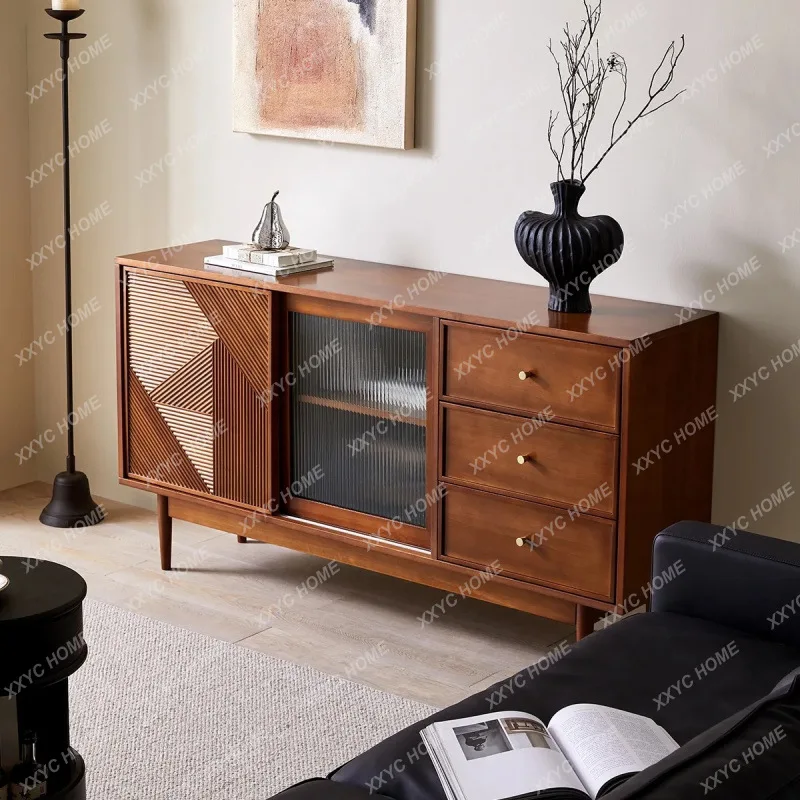 

Ретро-тумба для столовой S1saa, из массива дерева, для хранения вещей в гостиной, пристенная, в ретро-стиле.