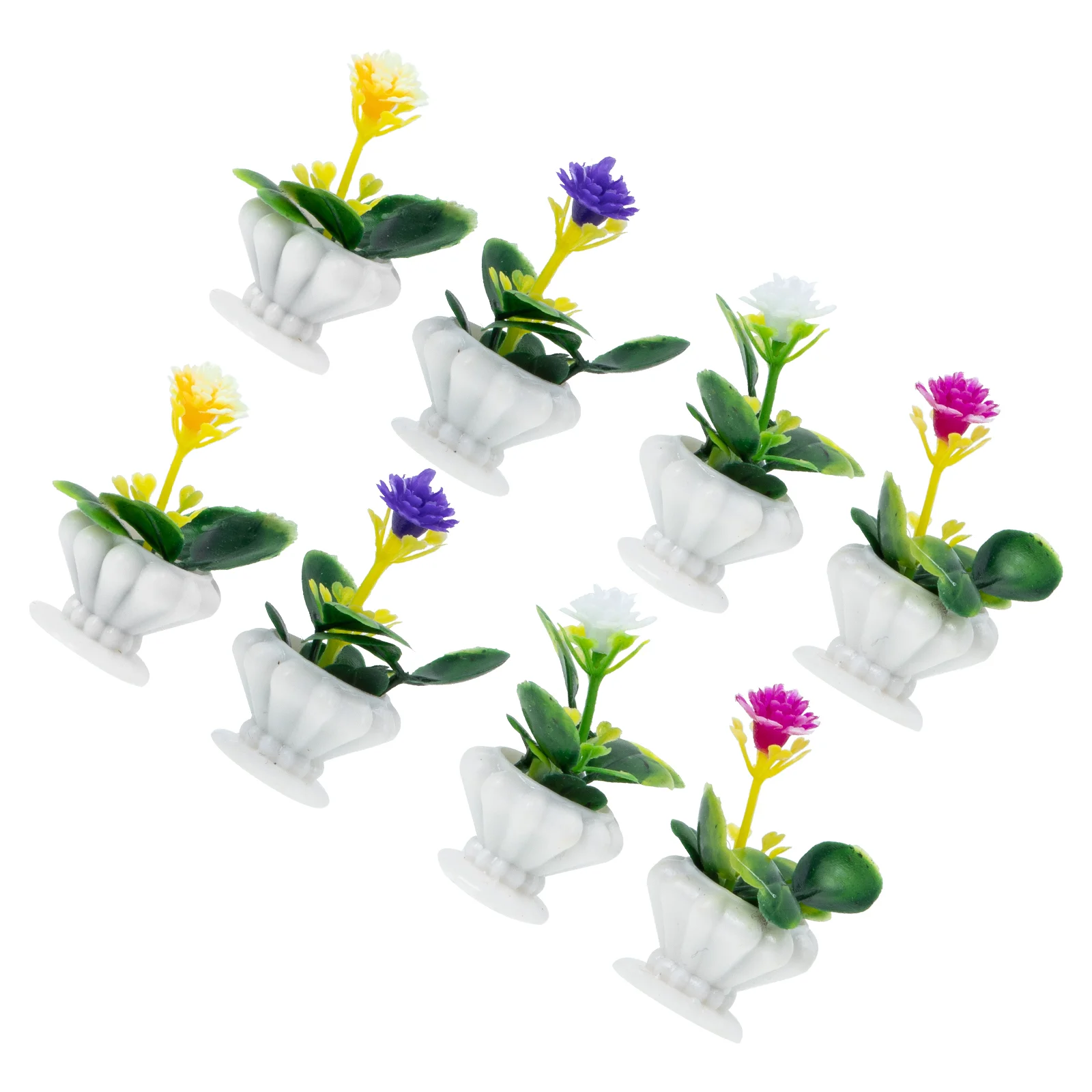 

8 Pcs Toy House Mini Plant Ornament Decoration Miniature Outdoor Tools Accessories Small