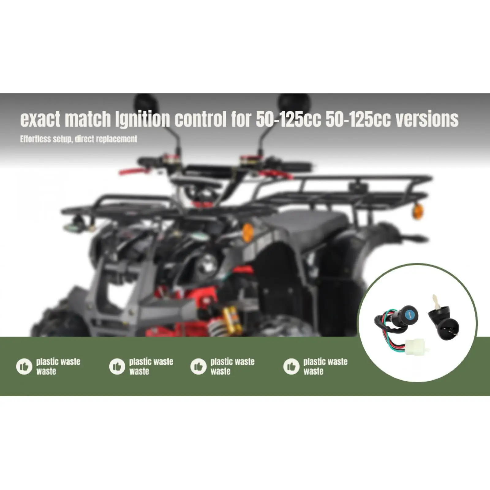 4-Draht-Zündschlüssel für ATV Quad Taotao Pit Dirt Bike 50–125 cc