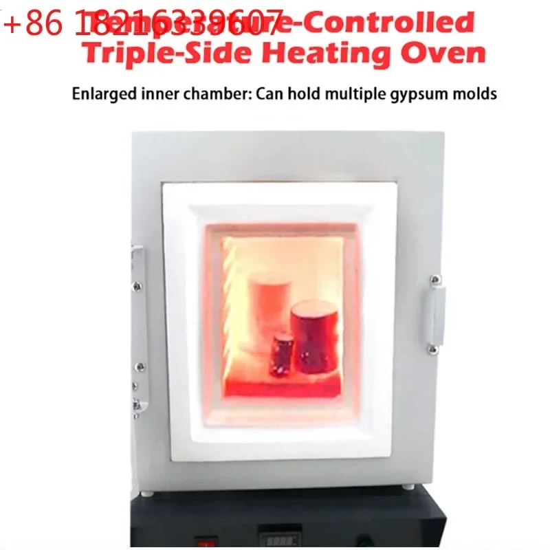 YAO 110v/220v 1150℃ Muffle Furnace with Observation Window 1750W Constant Temperature Oven for  Gypsum Mold Heating Furnace