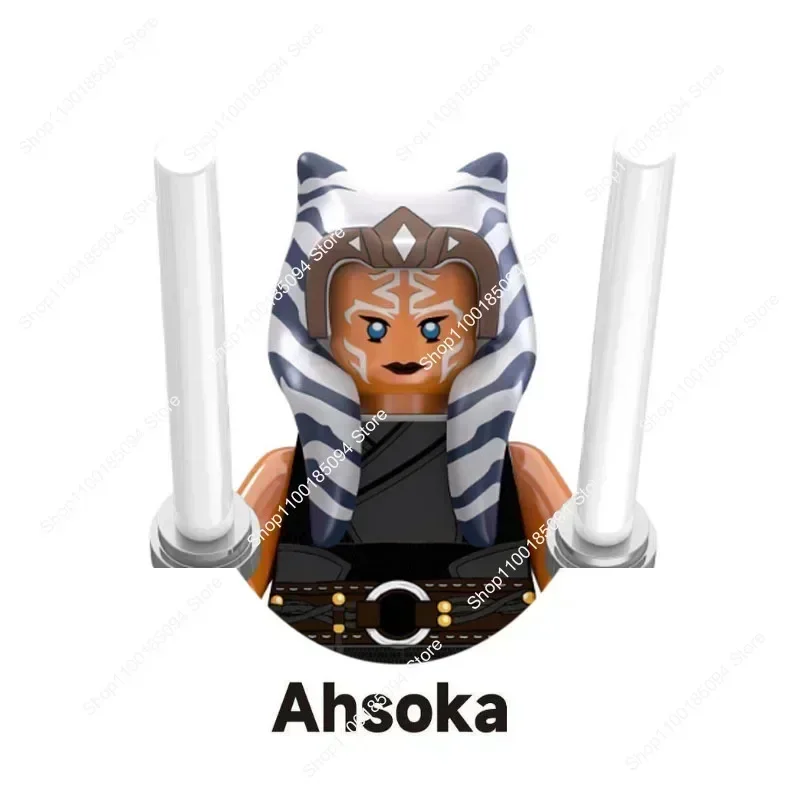 Hot Toys Star Wars Building Blocks Darth Vader Mandalorians Rex Kylo Ren Palpatine Bricks Ahsoka Mini Doll Figure Kid Toys Gifts