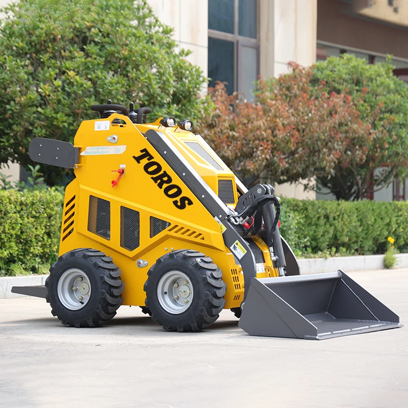 TOROS عجلة صغيرة انزلاقية التوجيه Laoder بالجملة تخصيص جرافة انزلاقية صغيرة الصينية عالية الجودة Minicargador للتخصيص