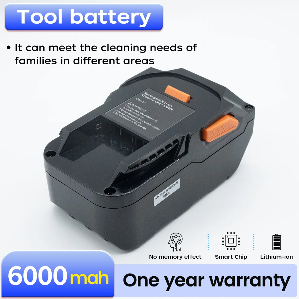 

BNN GJD-Ridgid 18V 4.0A Replacement Battery for RIDGID,Cordless Power Tools Battery for RIDGID,R840083/R840085/R840086 Lithium
