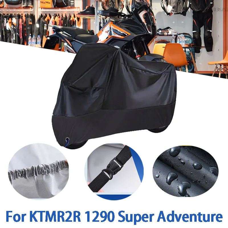 

Motorcycle Full Covers For KTMR2R 1290 Super Adventure Car Outdoors Sun Protection Dust No Ear Thickened Oxford Clothcover