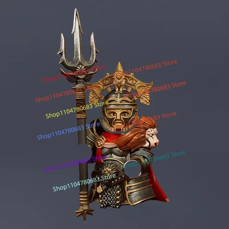 MOC اللبنات الفيلق الروماني قائد عمل صغير الشكل التجمع نموذج عرض تمثال أنيمي الكرتون لعبة الزخرفية هدية