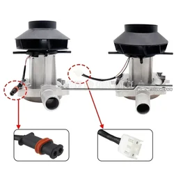 Motor de soplado para calentador de estacionamiento, ventilador de aire de combustión, montaje de hoja grande, 12V, 24V, 2kW, 5kW, para camión diésel Eberspacher D2 D4