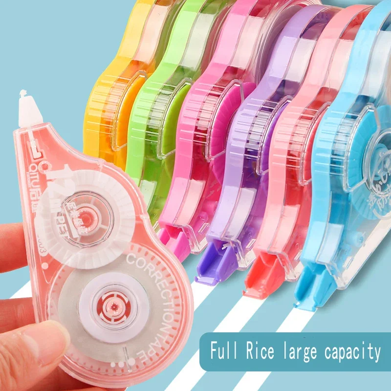6Pcs Correction Tape White Large Capacity 2834.65 Inch Total, Smooth Applicator Student Office Error Correction Stationery