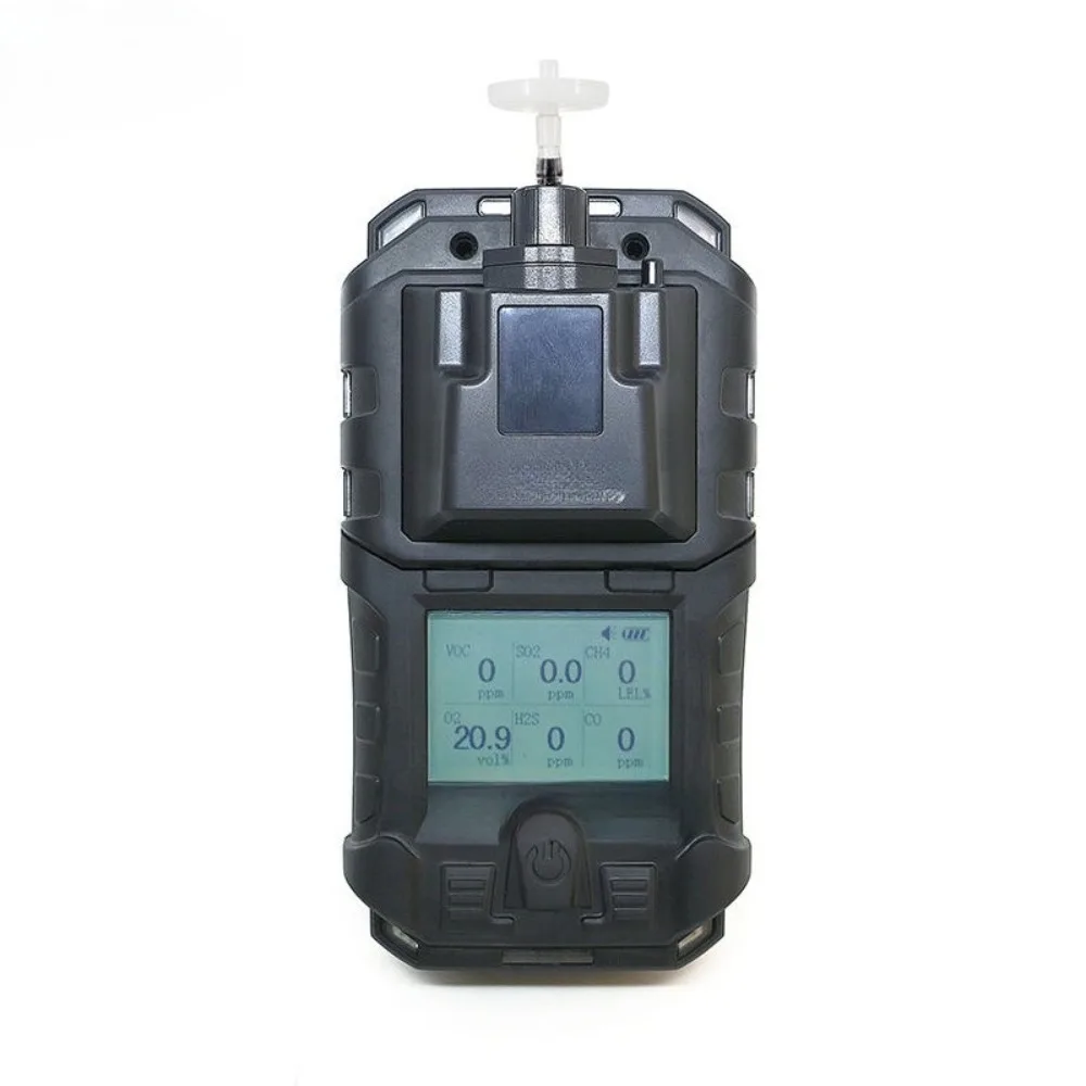 Suitable for E6000 5-in-1 oxygen, carbon dioxide, carbon monoxide, hydrogen sulfide gas detector portable multi gas detector wit