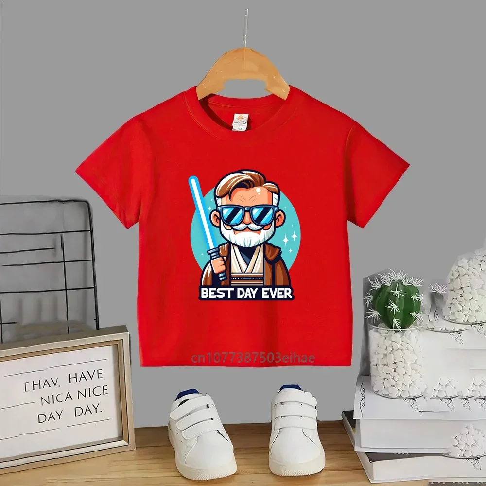 

Футболка унисекс с коротким рукавом 2026 — «Звездные войны», хлопок, круглый вырез, с принтом — комфортный и роскошный стиль