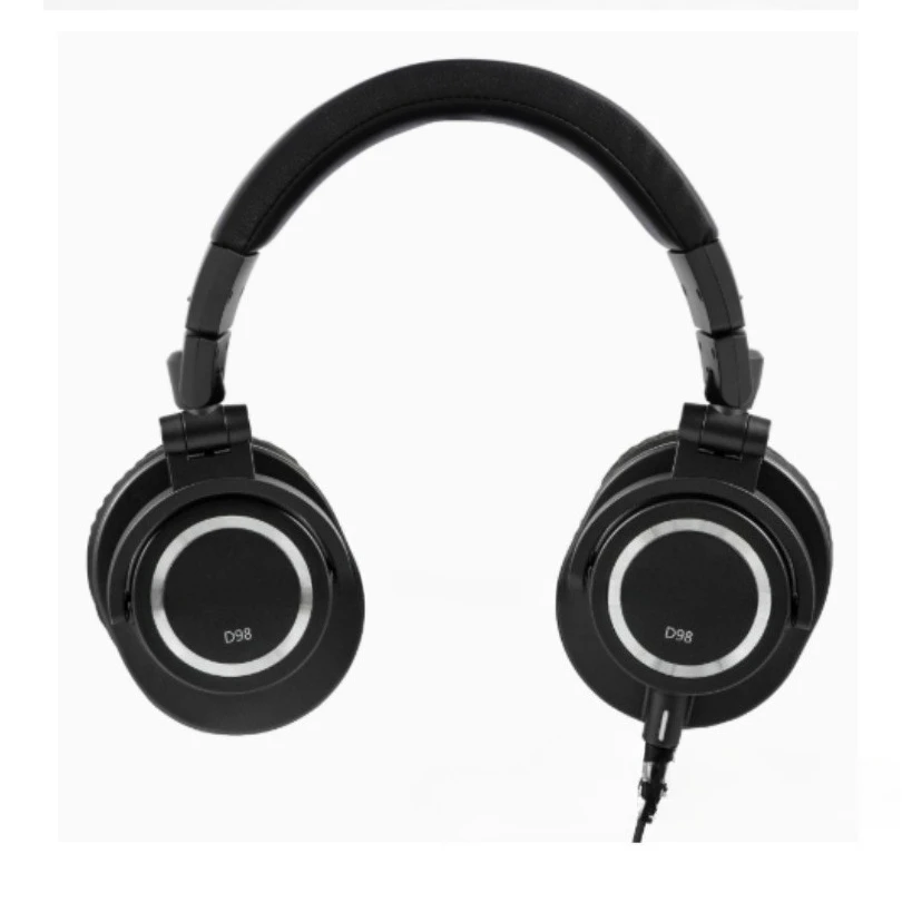 D98 Closed‑back Over‑Ear Studio Monitor Headphone for Recording Live Broadcast K‑Song PC Mobile Phone