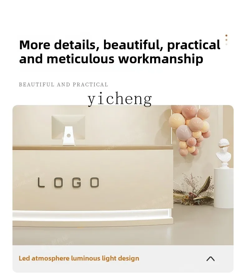 i10--simple modern semicircular beauty salon chess room bar checkout page women's clothing store company reception desk