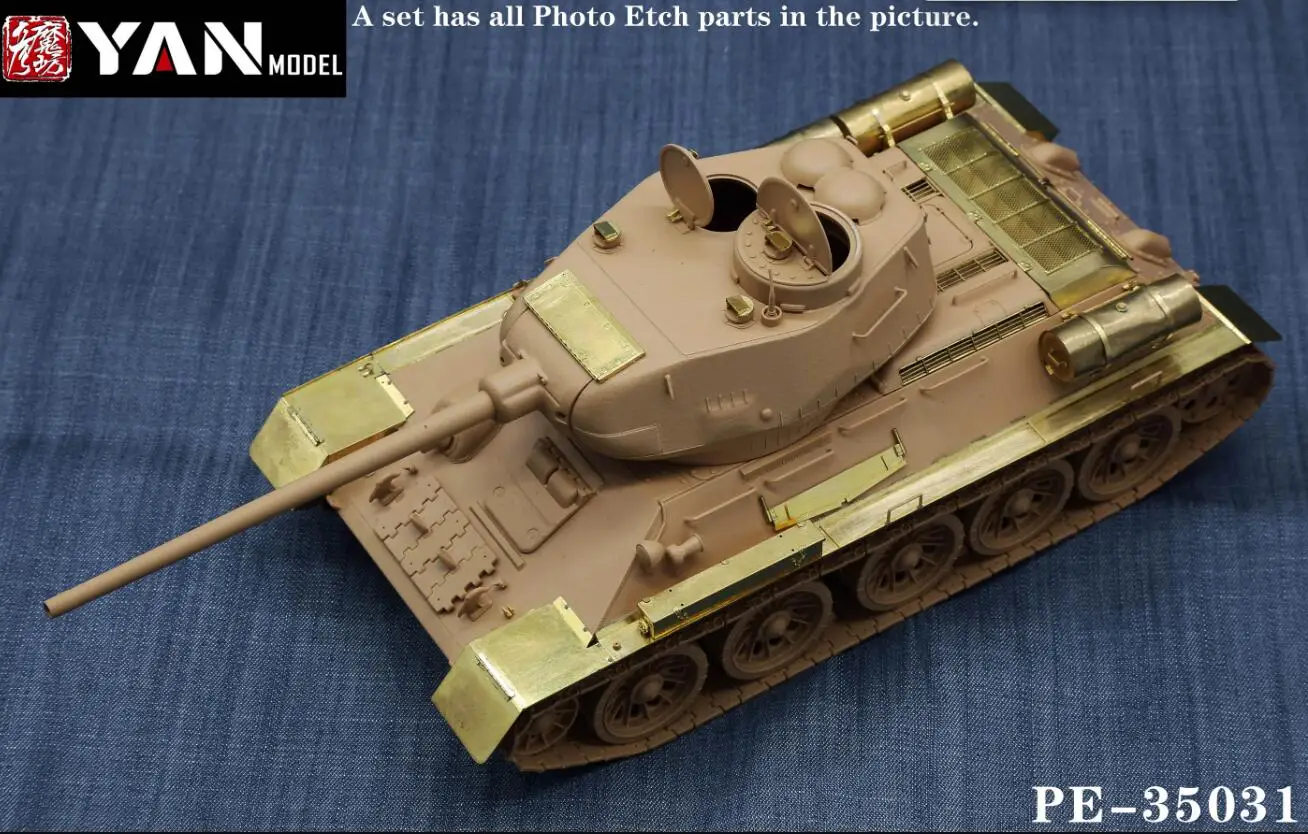 Yan Model PE-35031 1/35 Scale Photo-Etched Parts for T34-85 Tank (For RFM T34-85)