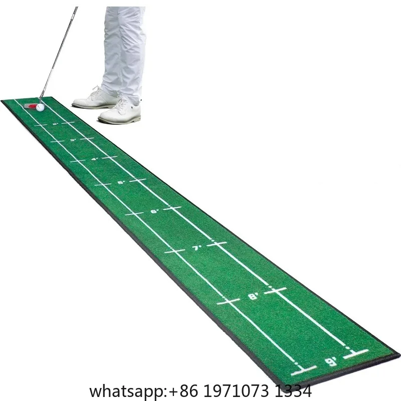 Golf Putting Mat Indoor & Outdoor Professional Practice  Green Mat with Distance   Slip Backing  Accessorie
