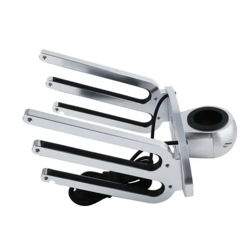 Wakeboard Tower Rack, Oval Angle Combo Board Holder, Polished Aluminum Alloy, Heavy Duty Clamp, for Boat Yacht Surfboard Storage