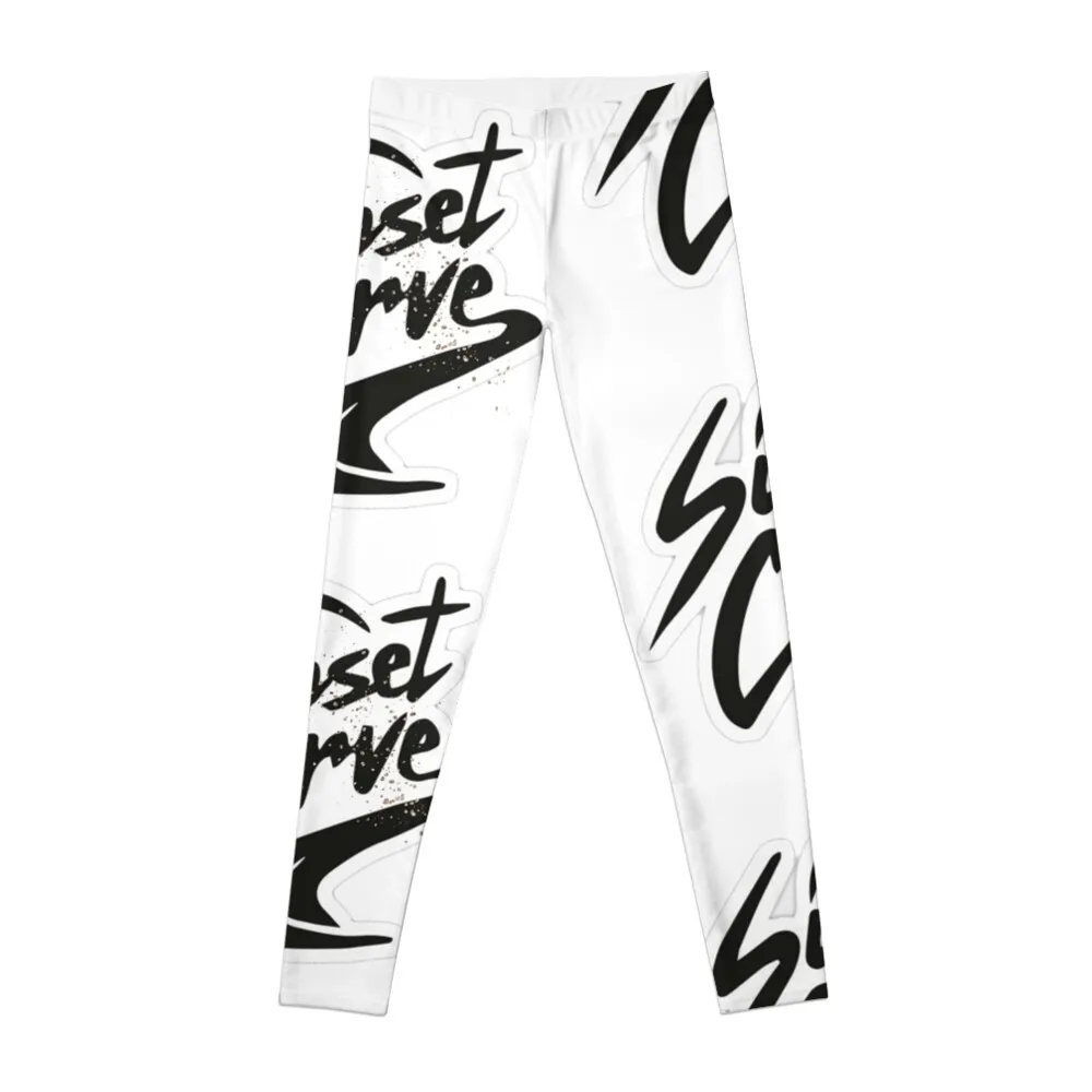 

Sunset Curve Merchandise with Glitter Effect. Leggings Sports pants for joggers for sports woman gym Womens Leggings